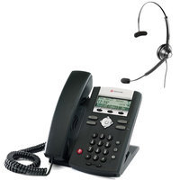 Polycom 2200-12360-001 w/ Headset Option SoundPoint IP 321 2-Line IP Phone w/ AC