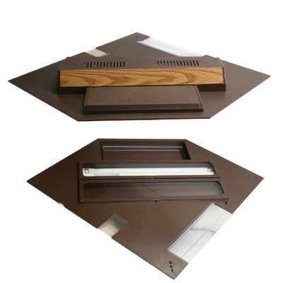Perfecto Manufacturing APF21501 Marineland Perfect-a-Lite Fluorescent Full Aquarium Specialty Lighting Hoods, 44-Gallon, Pentagon Oak
