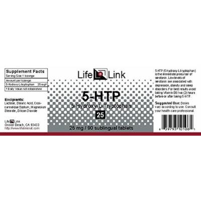 5- HTP 25mg LifeLink 90 Lozenge