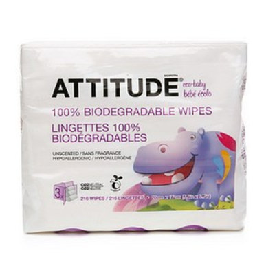 Attitude Eco-Baby Wipes Refill Pack
