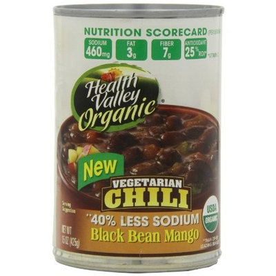 Health Valley Organic Chili Black Bean Mango, 15 Ounce Cans (Pack of 12)