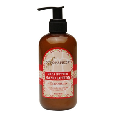 Out Of Africa Pure Shea Butter Hand Lotion, Geranium, 8 fl oz