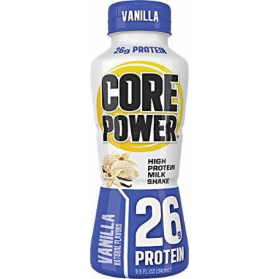 Core Power High Protein Milk Shake, Vanilla, 26g of protein, 11.5-ounce bottles (pack of 12)
