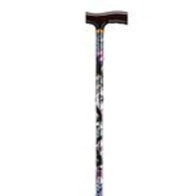 Drive Medical 10304CAG-1 Lightweight Adjustable Folding Cane with T Handle, Casino Game