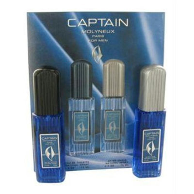 Molyneux 412510 Captain by Molyneux Gift Set - 2.5 oz Eau De Toilette Spray plus 2.5 oz After Shave