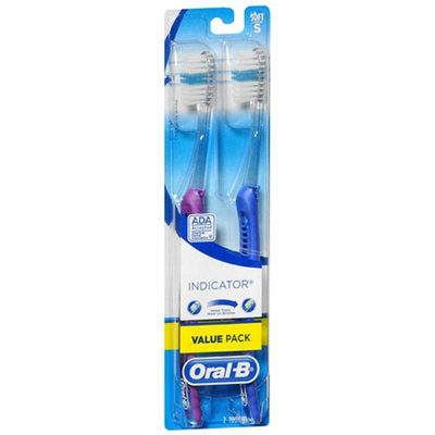Oral-B Indicator Soft Bristle Toothbrushes 2 Pack