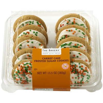 Wal-mart Bakery The Bakery Carrot Cake Frosted Sugar Cookies, 10 count, 13.5 oz.