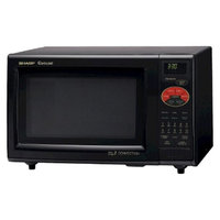 Sharp 0.9 Cu. Ft. 900W Grill 2 Convection Microwave Oven - Black