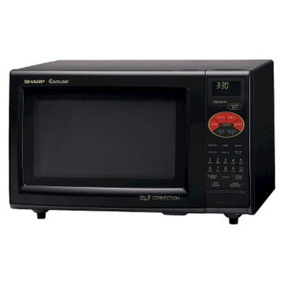 Sharp 0.9 Cu. Ft. 900W Grill 2 Convection Microwave Oven - Black