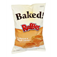 Ruffles Potato Crisps Baked! Cheddar & Sour Cream