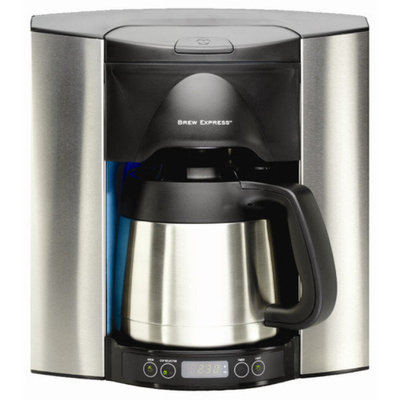 Brew Express 10 Cup Built-In-The-Wall Self-Filling Coffee and Hot Beverage System Stainless Steel Finish