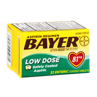 Bayer Aspirin Regimen Pain Reliever Low Dose Enteric Coated Tablets - 81mg
