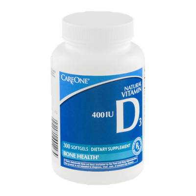CareOne Natural Vitamin D3 Bone Health Softgels