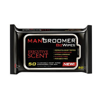 MANGROOMER Biz Wipes Flushable Moist Personal Wipes for Men Executive Scent