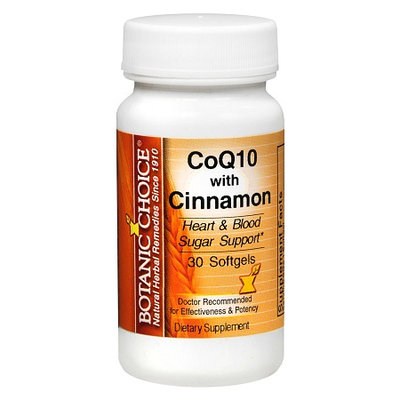Botanic Choice CoQ10 with Cinnamon Dietary Supplement Softgels