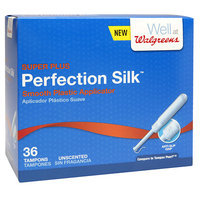 Walgreens Perfection Tampons Super Plus, Unscented, 36 ea