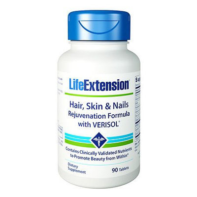Hair Skin & Nails Rejuvenation Formula Life Extension 90 VCaps