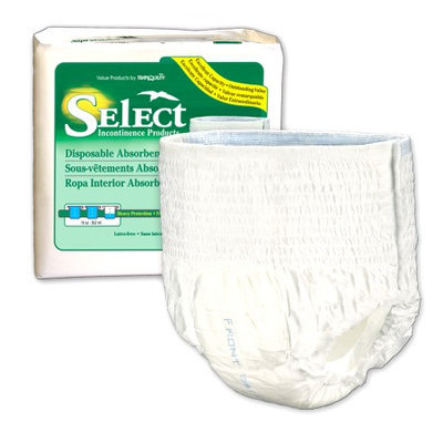 Principle Business Enterprises 2608 Select Disposable Absorbent Underwear 2X-Large