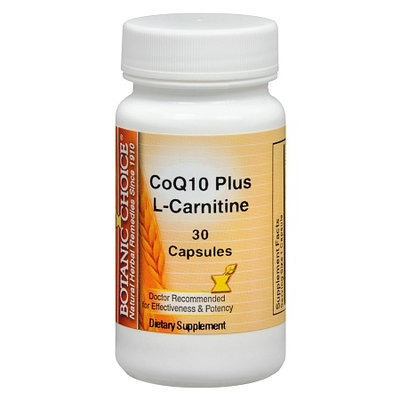 Botanic Choice CoQ10 plus L-Carnitine Dietary Supplement Capsules