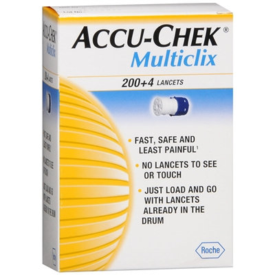 Accu Chek Accu-Chek Multiclix 200+4 Lancets, 204 ea