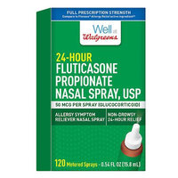 Well at Walgreens 24-Hour Fluticasone Propionate Nasal Spray, 120 Metered Spray, .54 oz