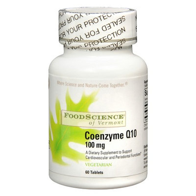FoodScience of Vermont Coenzyme Q10 100 mg Vegetarian Tablets