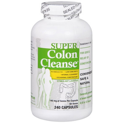 Super Colon Cleanse Capsules Laxative 240 caps(Case of 12)