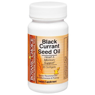 Botanic Choice Black Currant Seed Oil Dietary Supplement Softgels
