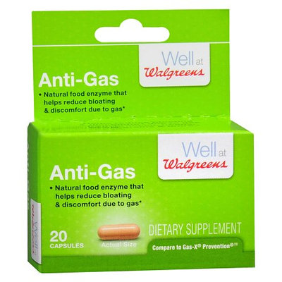 Walgreens Gas-X Prevention, Food Enzyme Capsules, 20 ea