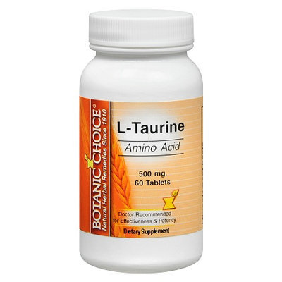 Botanic Choice L-Taurine 500 mg Dietary Supplement Tablets