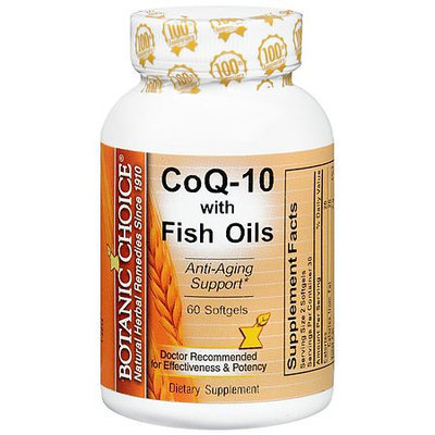 Botanic Choice CoQ-10 with Fish Oils Dietary Supplement Softgels