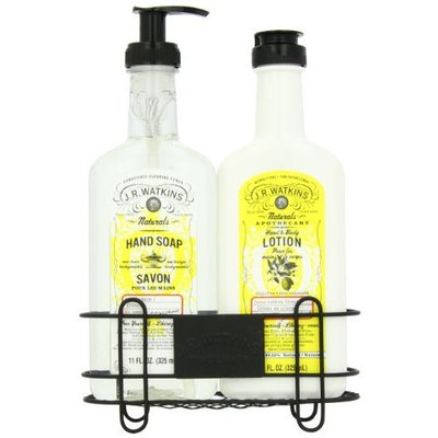 Jr Watkins J.R. Watkins lemon hand soap & Lotion Sink Set