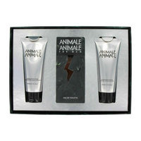 Animale Animale Gift Set - 3.3 Oz Eau De Toilette Spray + 3.4 Oz Aftershave Balm + 3.4 Oz Hair & Body Wash for Men