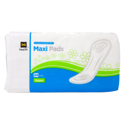 DG Health Maxi Pads - Super - 24 ct