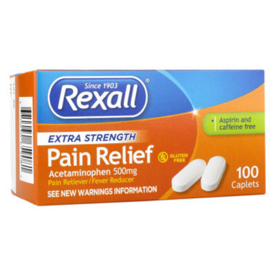 Rexall Extra Strength Pain Relief Caplets, 100 ct