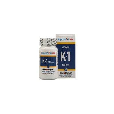Superior Source Vitamin K1, 500 mcg, 90 Count