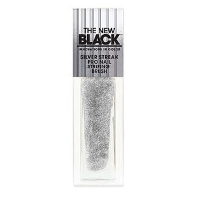 The New Black Strip Club Pro Nail Striping Brush, Silver Streak, 1.3 oz
