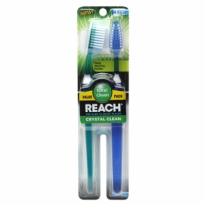 Reach Crystal Clean Firm Value Pack Adult Toothbrushes, 2 ea