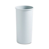 Rubbermaid Commercial Untouchable Waste Container, Round, Plastic, 22 gal, Gray