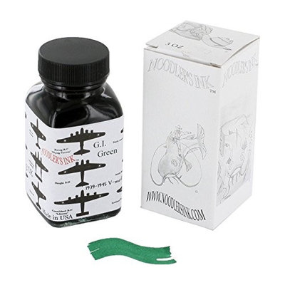 Noodler's Ink Fountain Pen Bottled Ink, 3oz - VMail GI Green