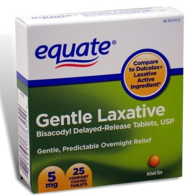 Equate - Gentle Laxative, Delayed-Release, 25 Tablets (Compare to Dulcolax)