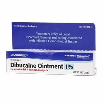 Dibucaine Ointment 1% Hemorrhoids Ointment - 1 Oz (2 Pack)