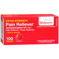 Walgreens Pain Reliever Extra Strength Easy Tablets, 100 ea