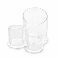 Lumsing Top Quality Large Wavy Acrylic Makeup Brush and Cosmetic Holder