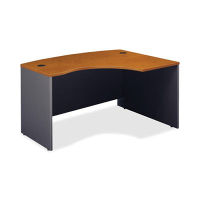 Bush Corsa Collection, Right L-Bow Desk, Natural Cherry