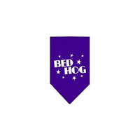 Ahi Bed Hog Screen Print Bandana Purple Large