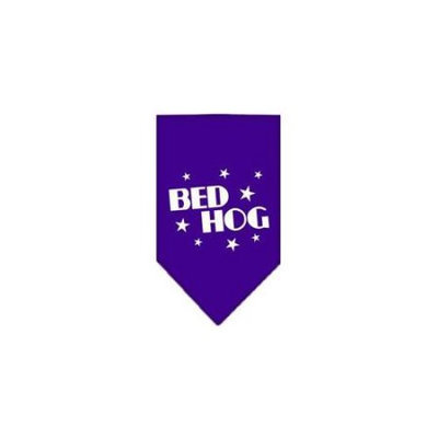 Ahi Bed Hog Screen Print Bandana Purple Large