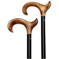 Harvy Ladies Fashionable Cane Black Shaft, Maple Handle -Affordable Gift! Item #DHAR-9773500