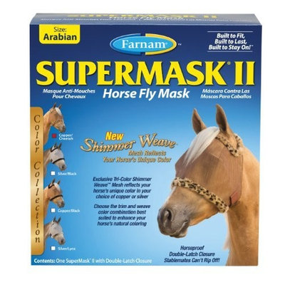 Farnam Companies Inc Farnam SuperMask Shimmer Weave Fly Control Mesh for Horses, Arab, Copper Fly Control Mesh