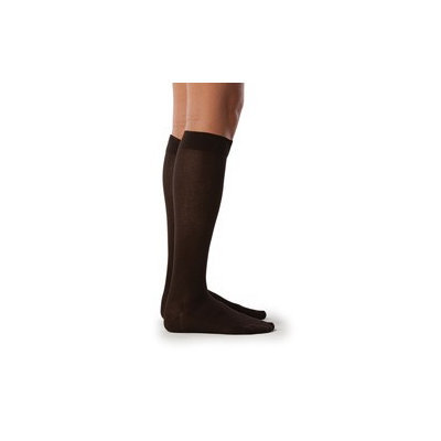 Sigvaris Sea Island Cotton 222CXSW10 20-30 mmHg Womens Closed Toe Socks Navy - Extra Large Short